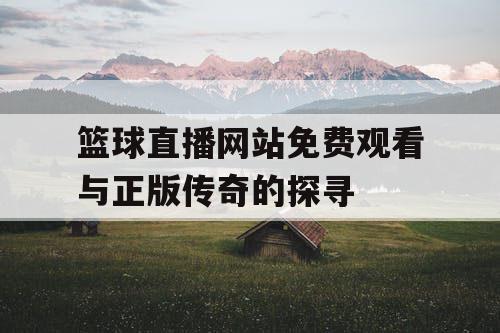 篮球直播网站免费观看与正版传奇的探寻