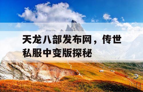 天龙八部发布网,传世私服中变版探秘 天龙八部发布网,传世私服中变版探秘