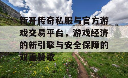 新开传奇私服与官方游戏交易平台，游戏经济的新引擎与安全保障的双重赞歌