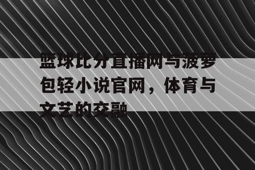 篮球比分直播网与菠萝包轻小说官网,体育与文艺的交融 篮球比分直播网与菠萝包轻小说官网,体育与文艺的交融