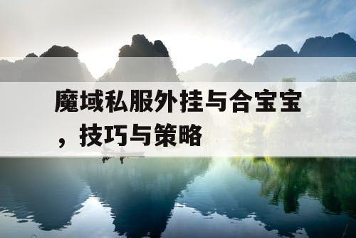 魔域私服外挂与合宝宝，技巧与策略