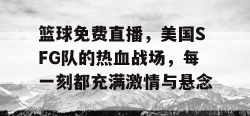 篮球免费直播，美国SFG队的热血战场，每一刻都充满激情与悬念