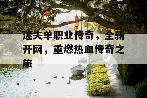 迷失单职业传奇,全新开网,重燃热血传奇之旅 迷失单职业传奇,全新开网,重燃热血传奇之旅