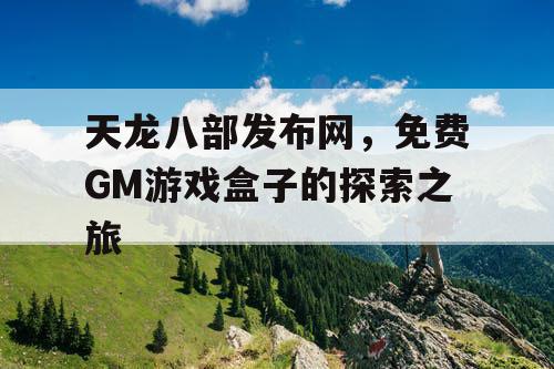 天龙八部发布网，免费GM游戏盒子的探索之旅