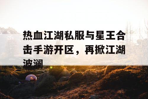 热血江湖私服与星王合击手游开区，再掀江湖波澜