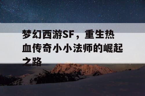 梦幻西游SF，重生热血传奇小小法师的崛起之路