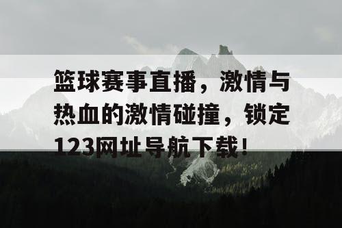 篮球赛事直播，激情与热血的激情碰撞，锁定123网址导航下载！