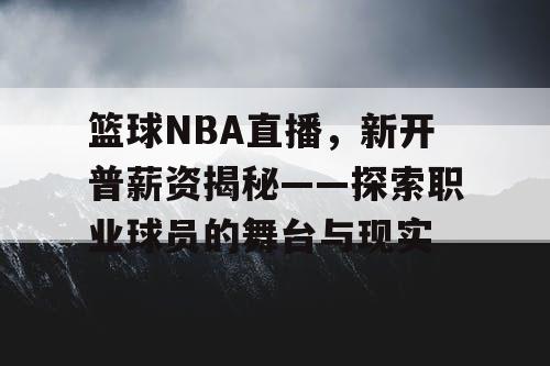 篮球NBA直播,新开普薪资揭秘——探索职业球员的舞台与现实 篮球NBA直播,新开普薪资揭秘——探索职业球员的舞台与现实