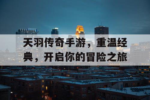 天羽传奇手游,重温经典,开启你的冒险之旅 天羽传奇手游,重温经典,开启你的冒险之旅