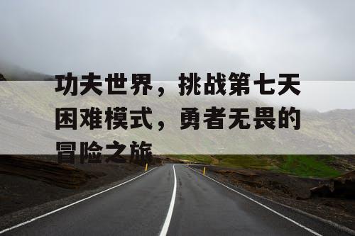 功夫世界，挑战第七天困难模式，勇者无畏的冒险之旅