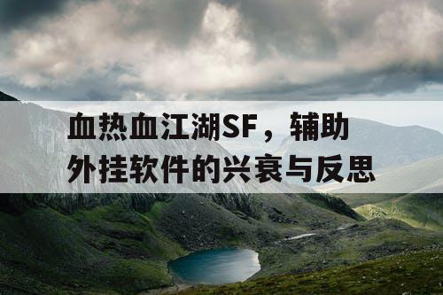 血热血江湖SF,辅助外挂软件的兴衰与反思 血热血江湖SF,辅助外挂软件的兴衰与反思