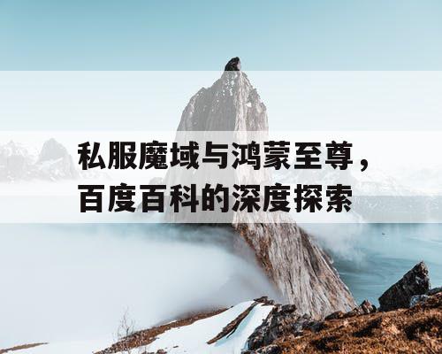 私服魔域与鸿蒙至尊，百度百科的深度探索