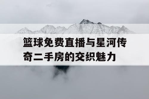 篮球免费直播与星河传奇二手房的交织魅力
