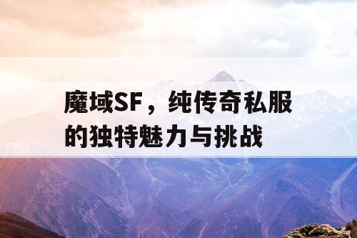 魔域SF，纯传奇私服的独特魅力与挑战