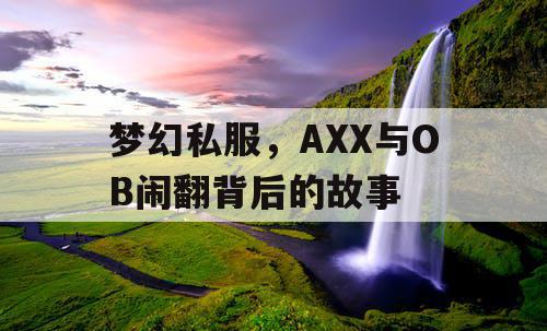 梦幻私服，AXX与OB闹翻背后的故事