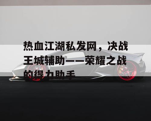热血江湖私发网，决战王城辅助——荣耀之战的得力助手