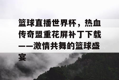 篮球直播世界杯，热血传奇盟重花屏补丁下载——激情共舞的篮球盛宴