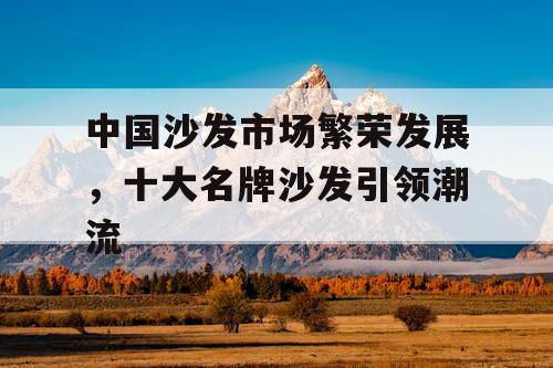 中国沙发市场繁荣发展，十大名牌沙发引领潮流