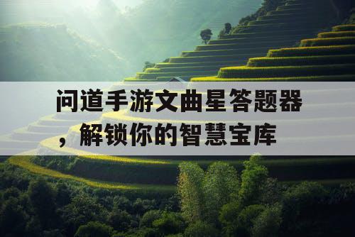 问道手游文曲星答题器，解锁你的智慧宝库