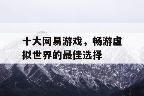 十大网易游戏,畅游虚拟世界的最佳选择 十大网易游戏,畅游虚拟世界的最佳选择