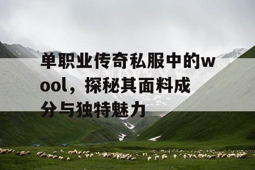 单职业传奇私服中的wool,探秘其面料成分与独特魅力 单职业传奇私服中的wool,探秘其面料成分与独特魅力