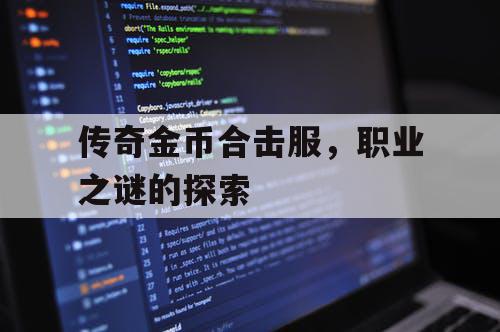 传奇金币合击服，职业之谜的探索