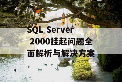 SQL Server 2000挂起问题全面解析与解决方案 SQL Server 2000挂起问题全面解析与解决方案