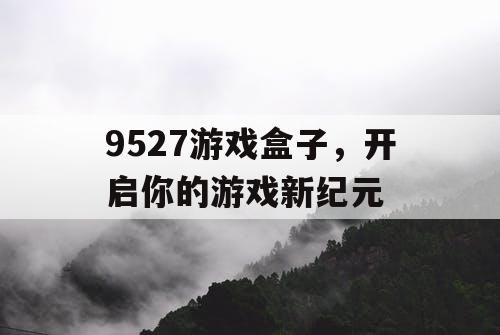 9527游戏盒子，开启你的游戏新纪元
