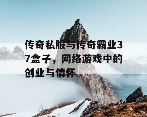 传奇私服与传奇霸业37盒子，网络游戏中的创业与情怀