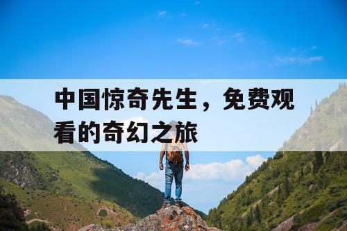 中国惊奇先生,免费观看的奇幻之旅 中国惊奇先生,免费观看的奇幻之旅