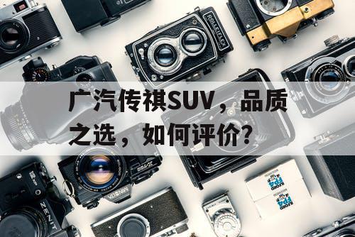广汽传祺SUV，品质之选，如何评价？