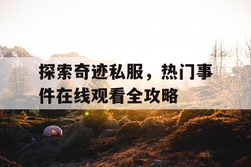 探索奇迹私服，热门事件在线观看全攻略