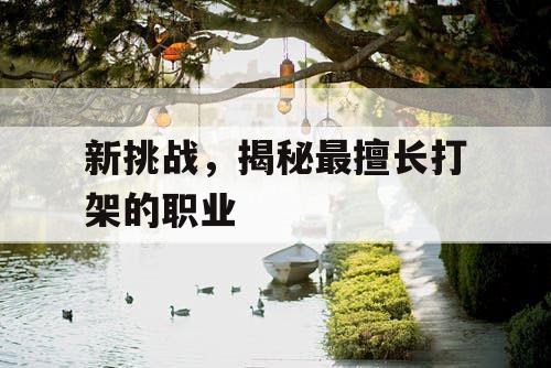 新挑战，揭秘最擅长打架的职业