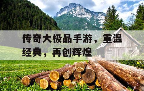 传奇大极品手游，重温经典，再创辉煌