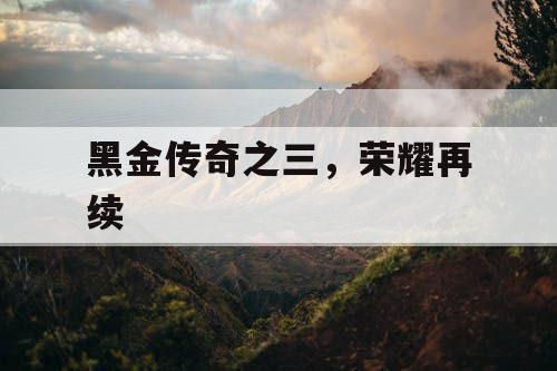 黑金传奇之三，荣耀再续
