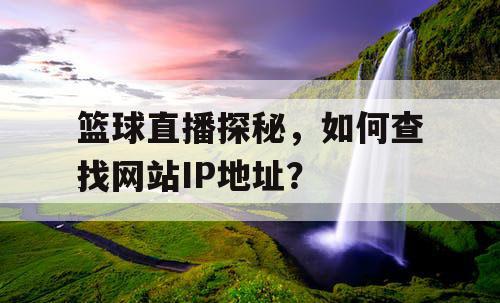 篮球直播探秘,如何查找网站IP地址? 篮球直播探秘,如何查找网站IP地址?