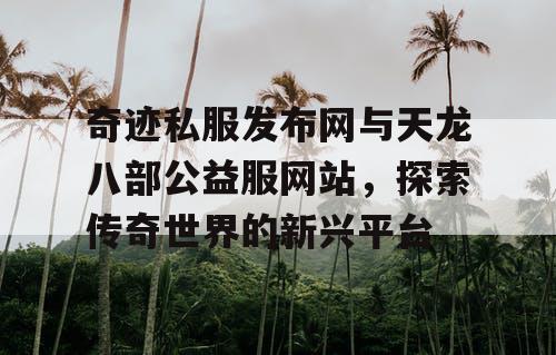 奇迹私服发布网与天龙八部公益服网站，探索传奇世界的新兴平台