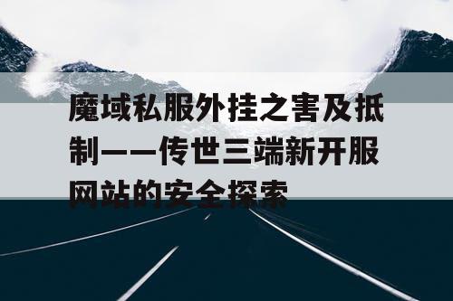 魔域私服外挂之害及抵制——传世三端新开服网站的安全探索