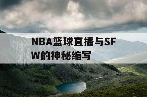 NBA篮球直播与SFW的神秘缩写