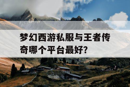 梦幻西游私服与王者传奇哪个平台最好？