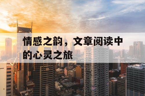 情感之韵,文章阅读中的心灵之旅 情感之韵,文章阅读中的心灵之旅