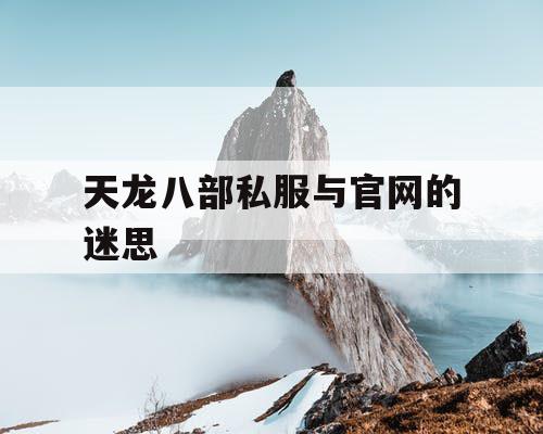 天龙八部私服与官网的迷思