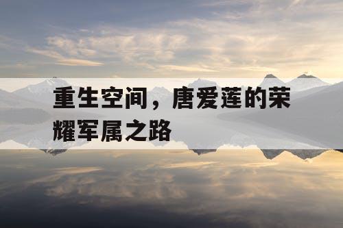 重生空间,唐爱莲的荣耀军属之路 重生空间,唐爱莲的荣耀军属之路