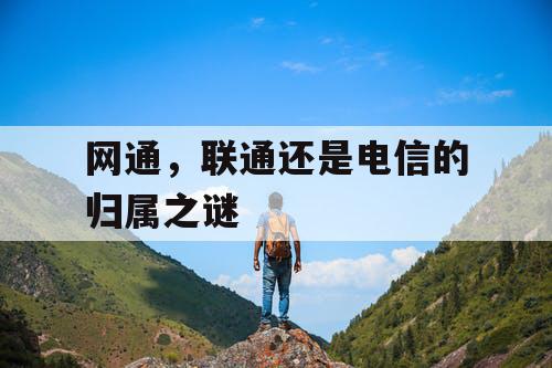 网通,联通还是电信的归属之谜 网通,联通还是电信的归属之谜