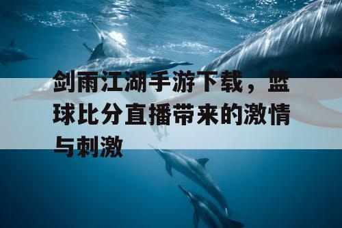 剑雨江湖手游下载,篮球比分直播带来的激情与刺激 剑雨江湖手游下载,篮球比分直播带来的激情与刺激