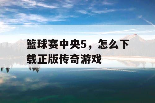 篮球赛中央5，怎么下载正版传奇游戏