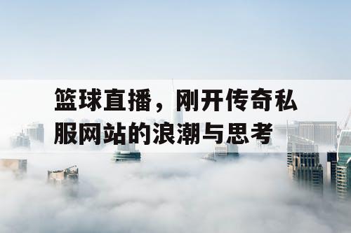 篮球直播，刚开传奇私服网站的浪潮与思考