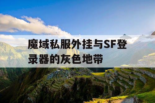 魔域私服外挂与SF登录器的灰色地带