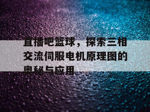 直播吧篮球，探索三相交流伺服电机原理图的奥秘与应用