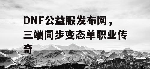 DNF公益服发布网,三端同步变态单职业传奇 DNF公益服发布网,三端同步变态单职业传奇